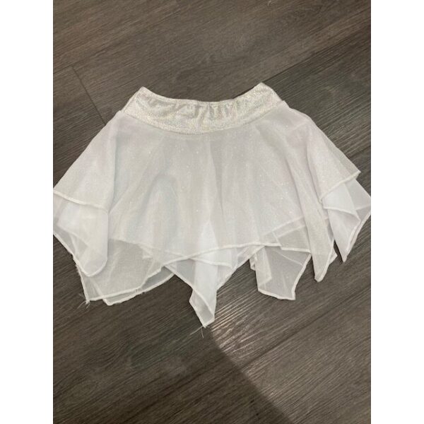 White Chiffon Skirt