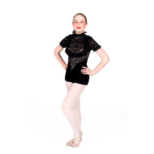 Black Velvet & Lace Shortard