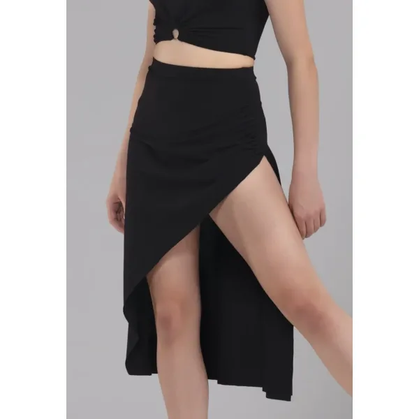 Asymmetrical Black Skirt