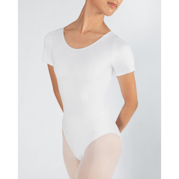 White Short Sleeve Leotard