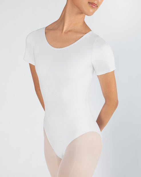 White Short Sleeve Leotard 3 White Short Sleeve Leotard 3
