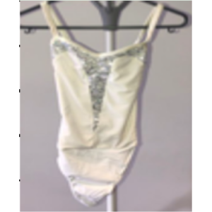 White Sequined Leotard