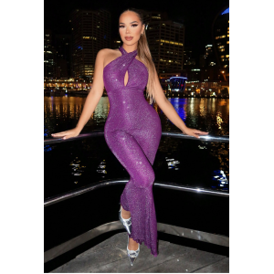Sparkle Purple Jumpsuit